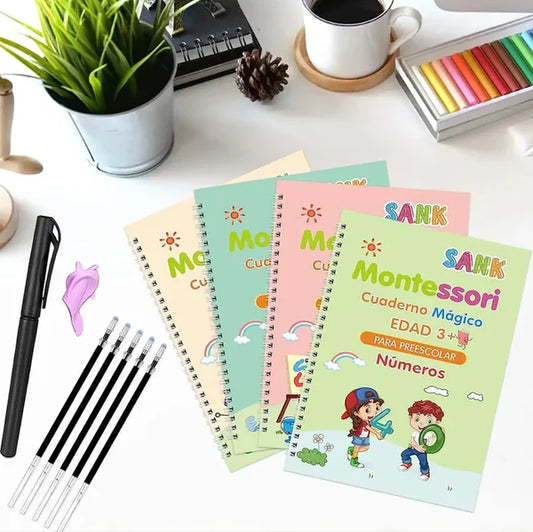 Set Cuaderno Magic Caligrafia Montessori